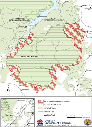 NPWS Nattai Wilderness Map