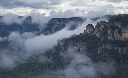 Three Sisters from Gordon Falls Lookout